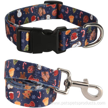 set wholesale floral nylon personalized dog collar custom